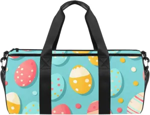 Travel Bag,Mens Gym Bag,Womens Gym Bag,Colored Print Egg Easter,Sports Bag