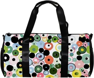 Travel Bag,Mens Gym Bag,Womens Gym Bag,Easter Doodle Ornamental Eggs,Sports Bag