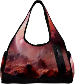 Travel Bag,Mens Gym Bag,Womens Gym Bag,Universe Space Planet Galaxy,Sports Bag