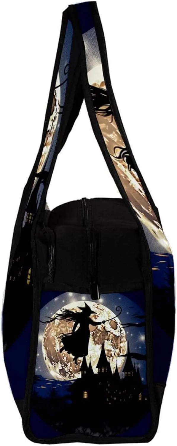 Travel Bag,Mens Gym Bag,Womens Gym Bag,Witch Castle Moonlight,Sports Bag