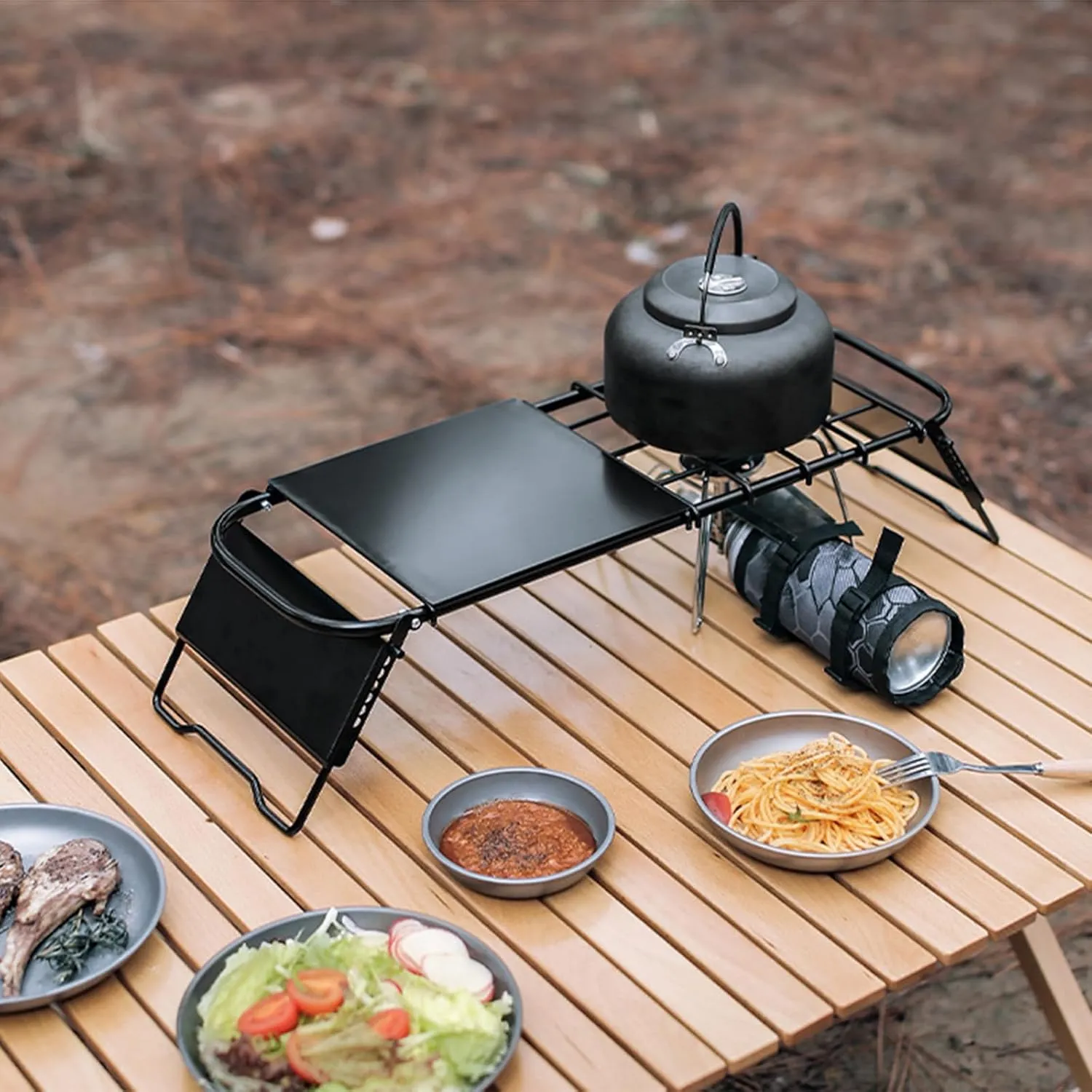 Travel Folding Outdoor Table for Camping and Picnics Light Weight Foldable Camping Table Space Saving Picnics Table