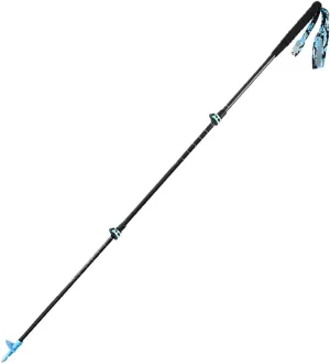 Travel Trekking Pole Carbon Fiber Trekking Poles Telescopic Walking Sticks with EVA Grips Ultralight for Backpacking Outdoor Activities(Blue)