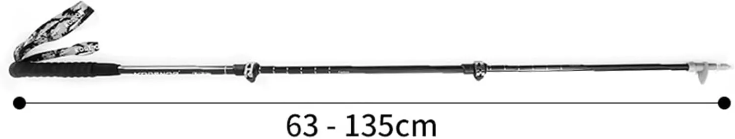 Travel Trekking Pole Carbon Fiber Trekking Poles Telescopic Walking Sticks with EVA Grips Ultralight for Backpacking Outdoor Activities(Blue)