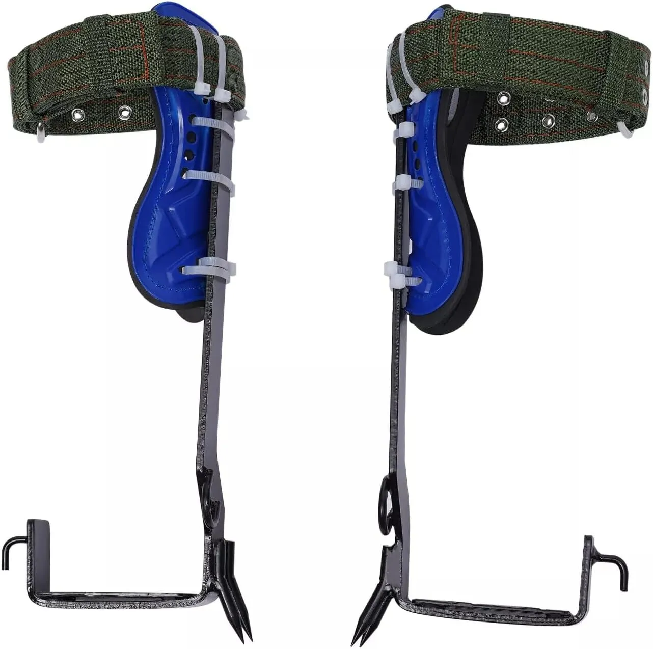 Tree Climbing Spikes Set, Tree Climbing Gear Pole Climbing Spurs Tool with Safety Belt, Climbing Spurs Gaffs for Cut Down Wood, Pick Fruit, Repair Branches