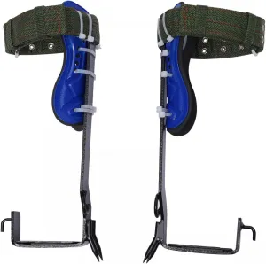Tree Climbing Spikes Set, Tree Climbing Gear Pole Climbing Spurs Tool with Safety Belt, Climbing Spurs Gaffs for Cut Down Wood, Pick Fruit, Repair Branches