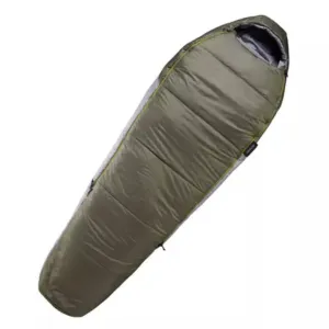 TREKKING MUMMY SLEEPING BAG - TREK 500 0°C WADDING TWINNABLE - KHAKI