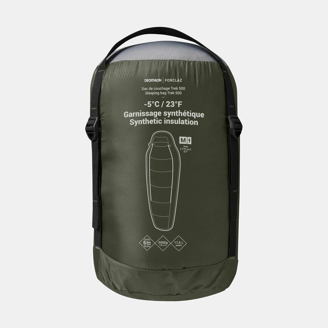 Trekking Sleeping Bag Polyester -5°C - MT500