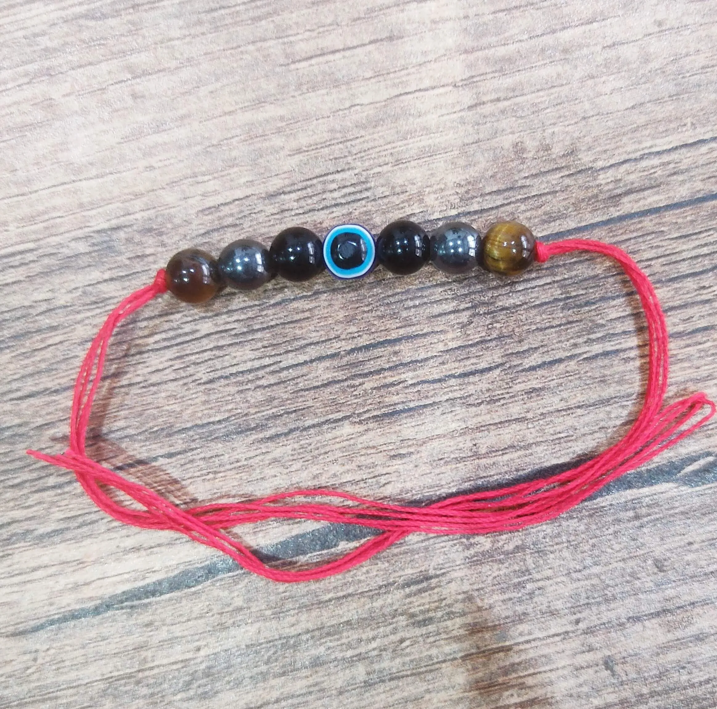 Triple protection Stone Raksha Sutra Rakhi Bracelet