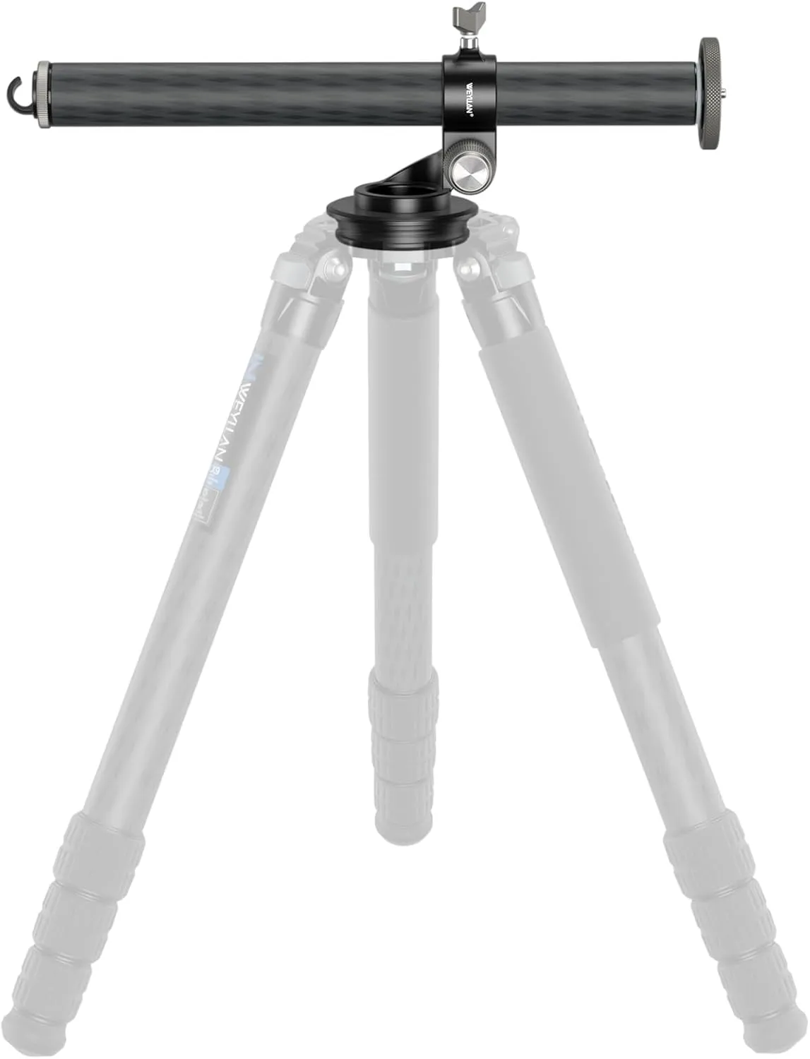 Tripod Horizontal Arm 40mm Horizontal Tripod Arm Tripod Center Column, Tripod Extension Pole for Lx9 Carbon Fiber Tripod, 10 Layers Carbon Fiber Tripod Boom Arm Compatible with Ball Head Fluid Head