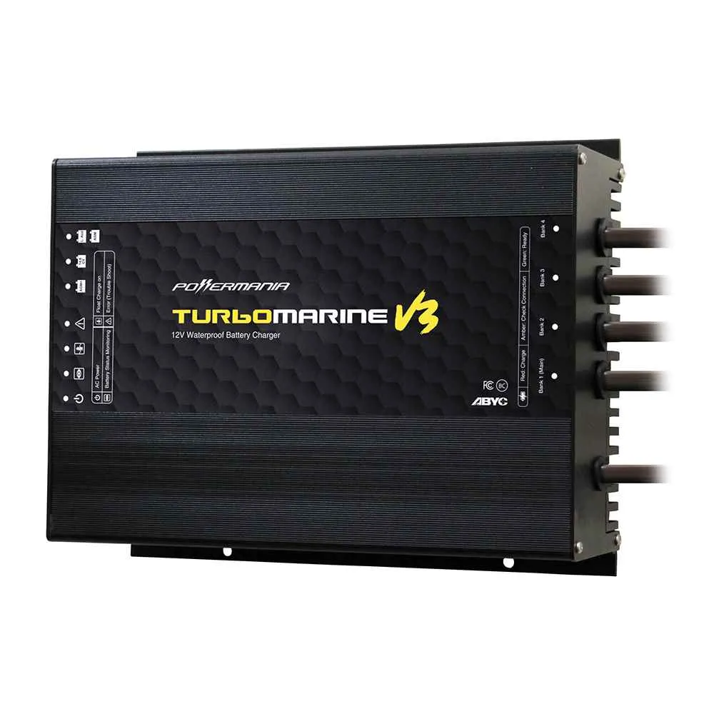 Turbo M430V3 30 Amp 4-Bank 12/24/36/48VDC Waterproof Charger