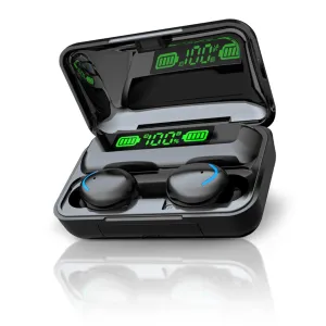 TWS Wireless Earbuds – Bluetooth 5.1 HiFi Stereo Noise-Cancelling Earphones with Touch Control, Built-in HD Mic, and Charging Case