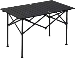 Ultra-Light Camping Table Compact Folding Picnic Table Aluminum Folding Camping Table Roll Up Table Top for Indoor & Outdoor