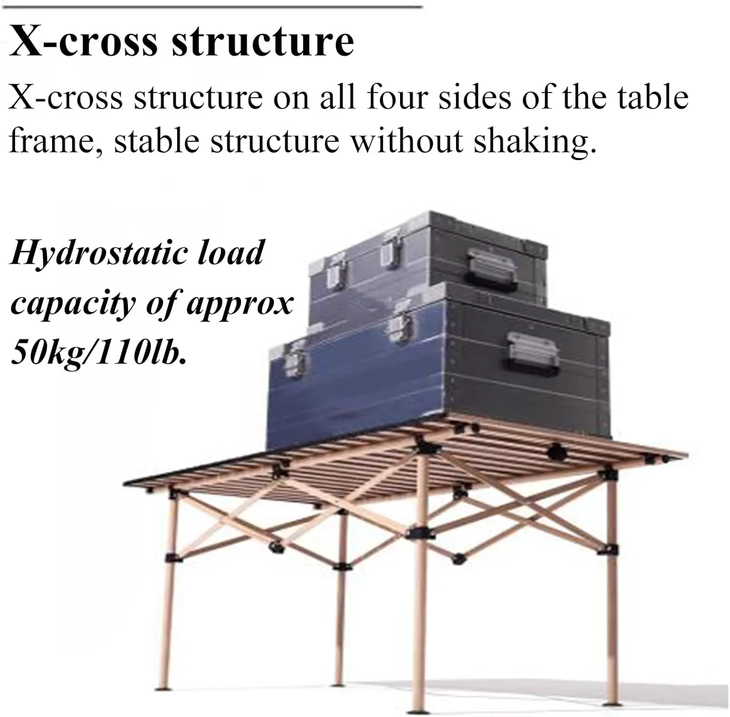 Ultra-Light Camping Table Compact Folding Picnic Table Aluminum Folding Camping Table Roll Up Table Top for Indoor & Outdoor