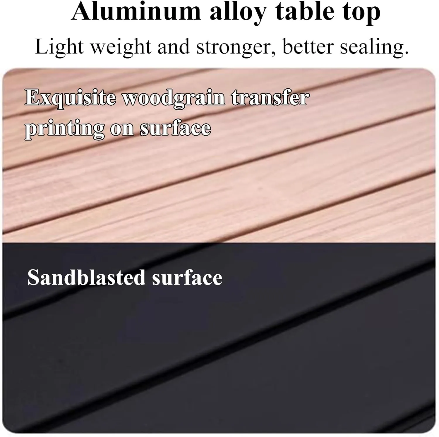 Ultra-Light Camping Table Compact Folding Picnic Table Aluminum Folding Camping Table Roll Up Table Top for Indoor & Outdoor