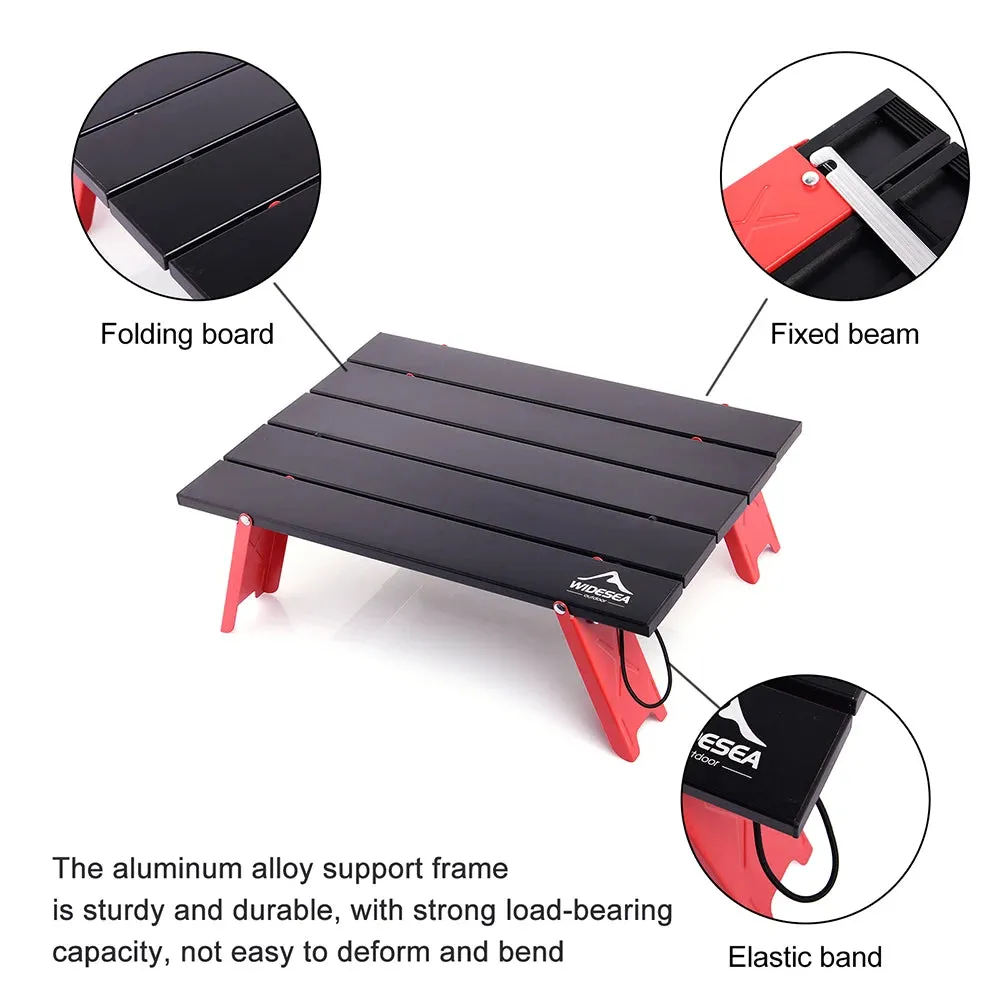 Ultra-Light Foldable Camping Table – Portable & Compact for Outdoor, Picnic, BBQ, or Bed Desk Use