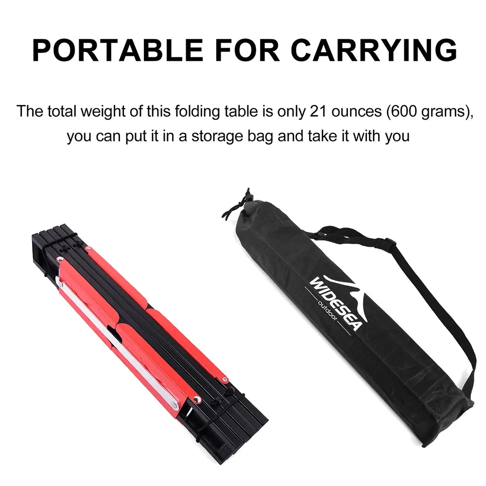 Ultra-Light Foldable Camping Table – Portable & Compact for Outdoor, Picnic, BBQ, or Bed Desk Use