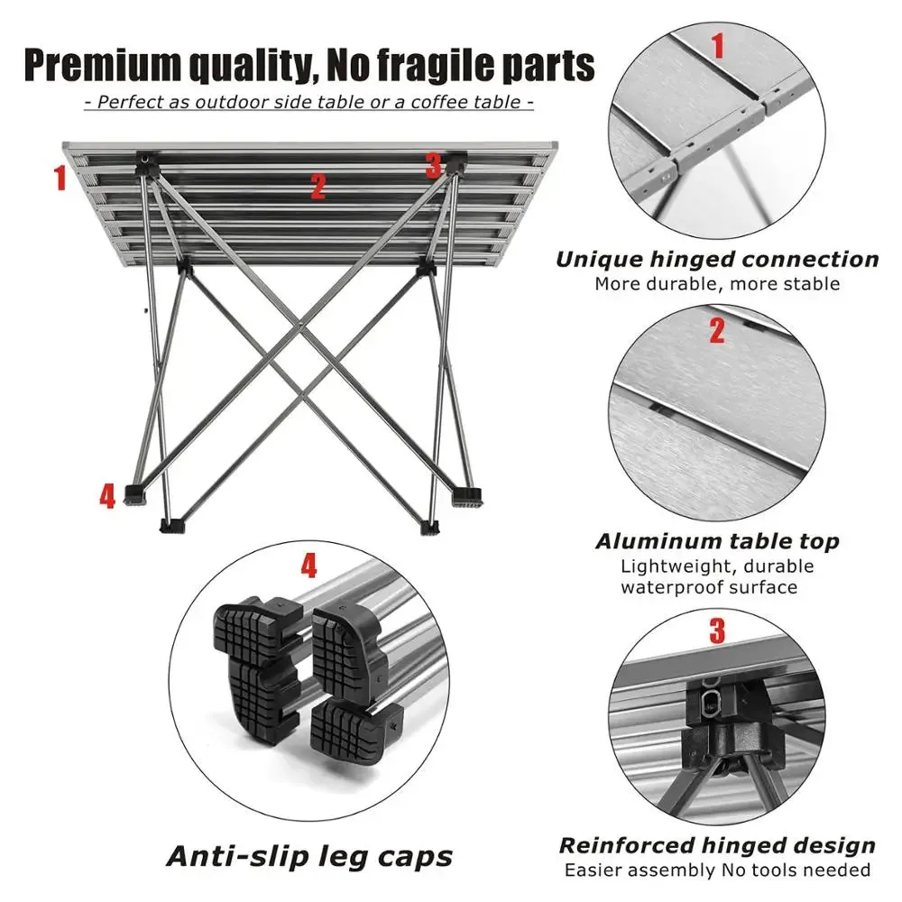 Ultra-Light Folding Camping Table Desk for Outdoor Adventures