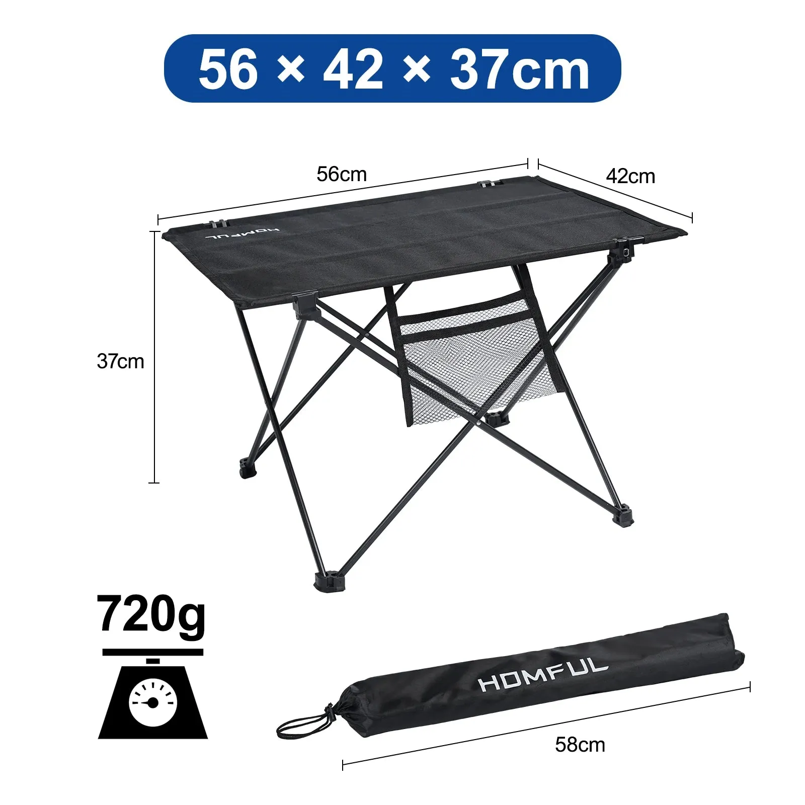 Ultra-Light Folding Camping Table Desk for Outdoor Adventures