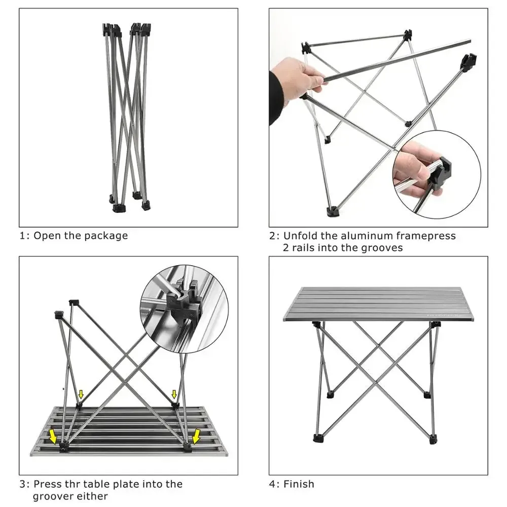 Ultra-Light Folding Camping Table Desk for Outdoor Adventures