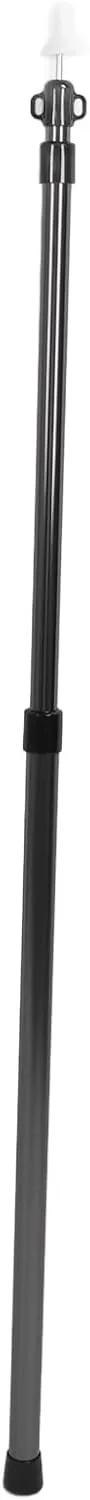 Ultra Light Retractable Canopy Pole, Adjustable Aluminum Alloy Tarp Pole, Portable Extendable Tent Pole for Outdoor Camping, Hiking and Beach Shelters (Black)
