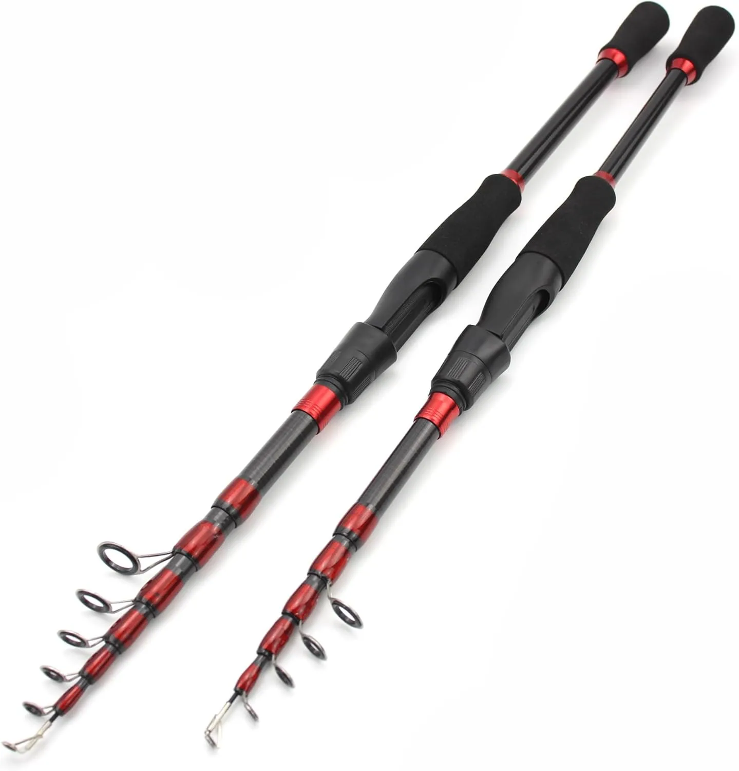 Ultra Light Short Carbon Fiber Telescopic Fishing Rod Sea Saltwater Portable Spinning Casting Pole
