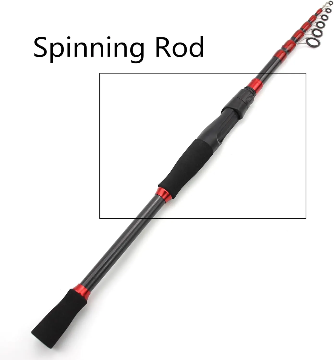 Ultra Light Short Carbon Fiber Telescopic Fishing Rod Sea Saltwater Portable Spinning Casting Pole