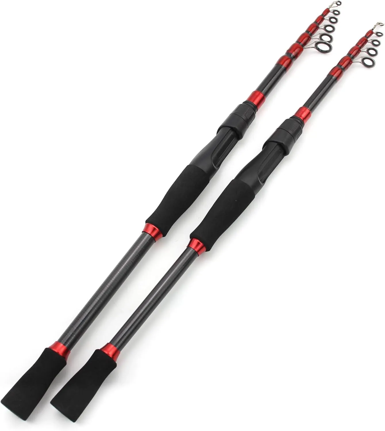 Ultra Light Short Carbon Fiber Telescopic Fishing Rod Sea Saltwater Portable Spinning Casting Pole