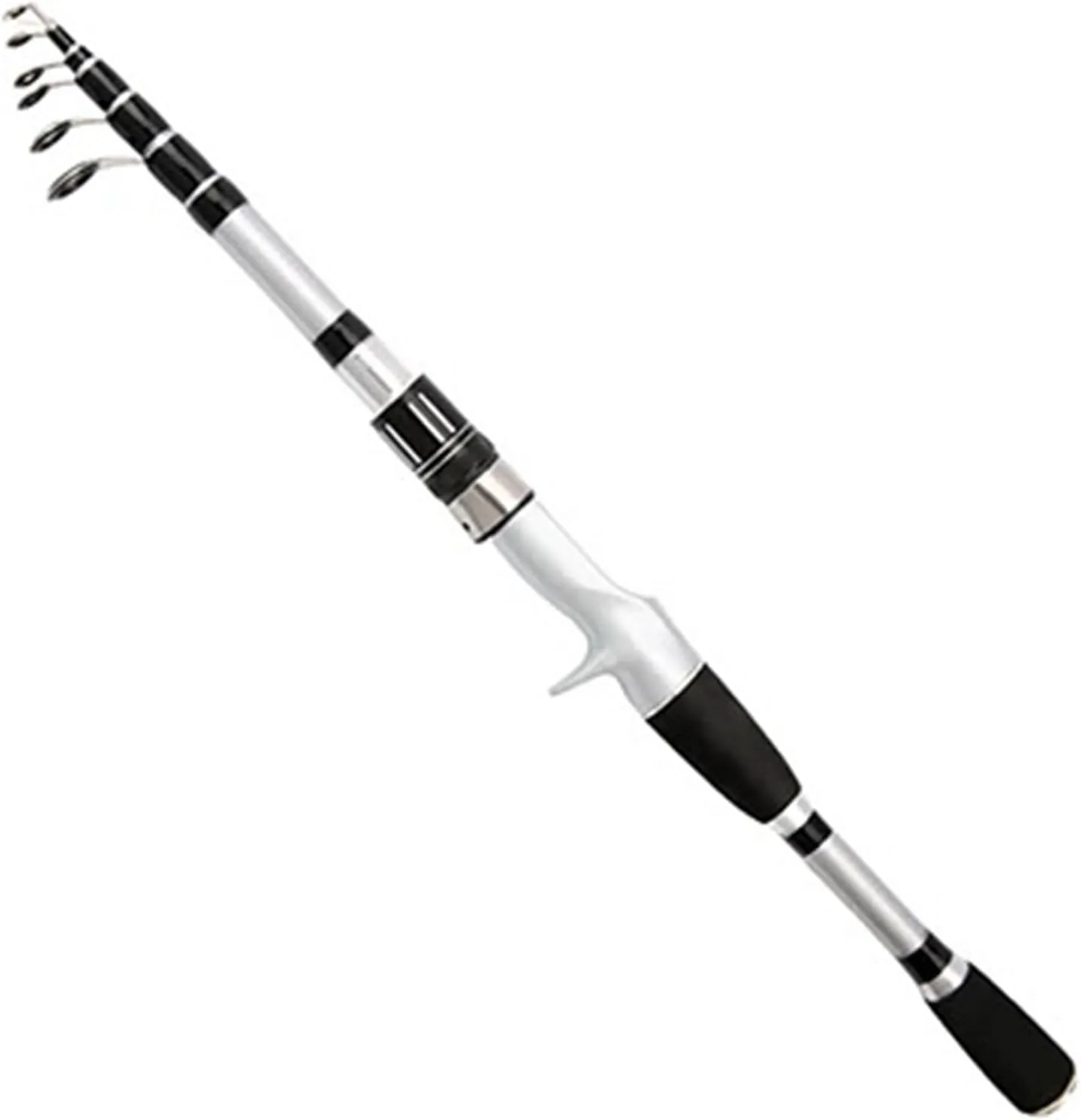 Ultralight and Hard Telescopic Fishing Rod Portable Long Casting Pole Carbon Fiber 1.5-2.4m Fast Action Fishing Pole Tackle