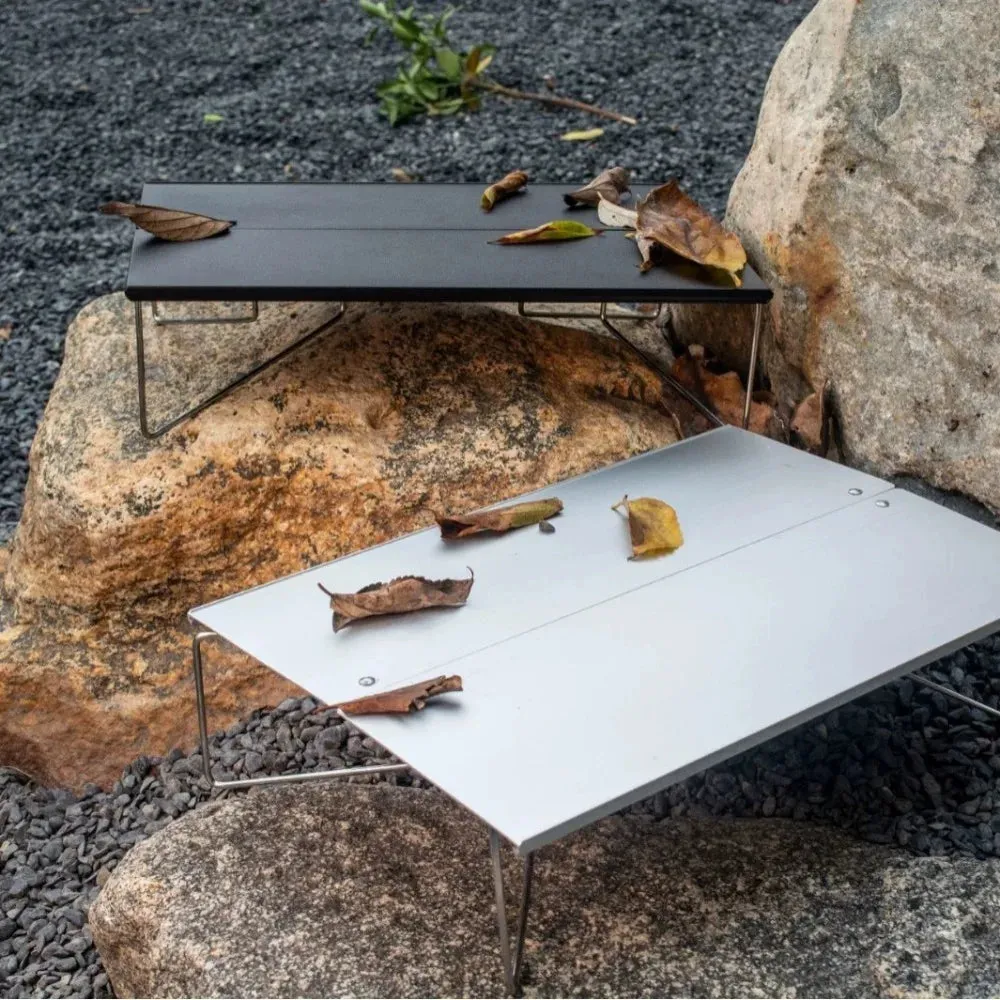 Ultralight Mini Outdoor Table Foldable Aluminum Alloy Camping Table for Travel Picnic Barbecue Lightweight Camping Furniture