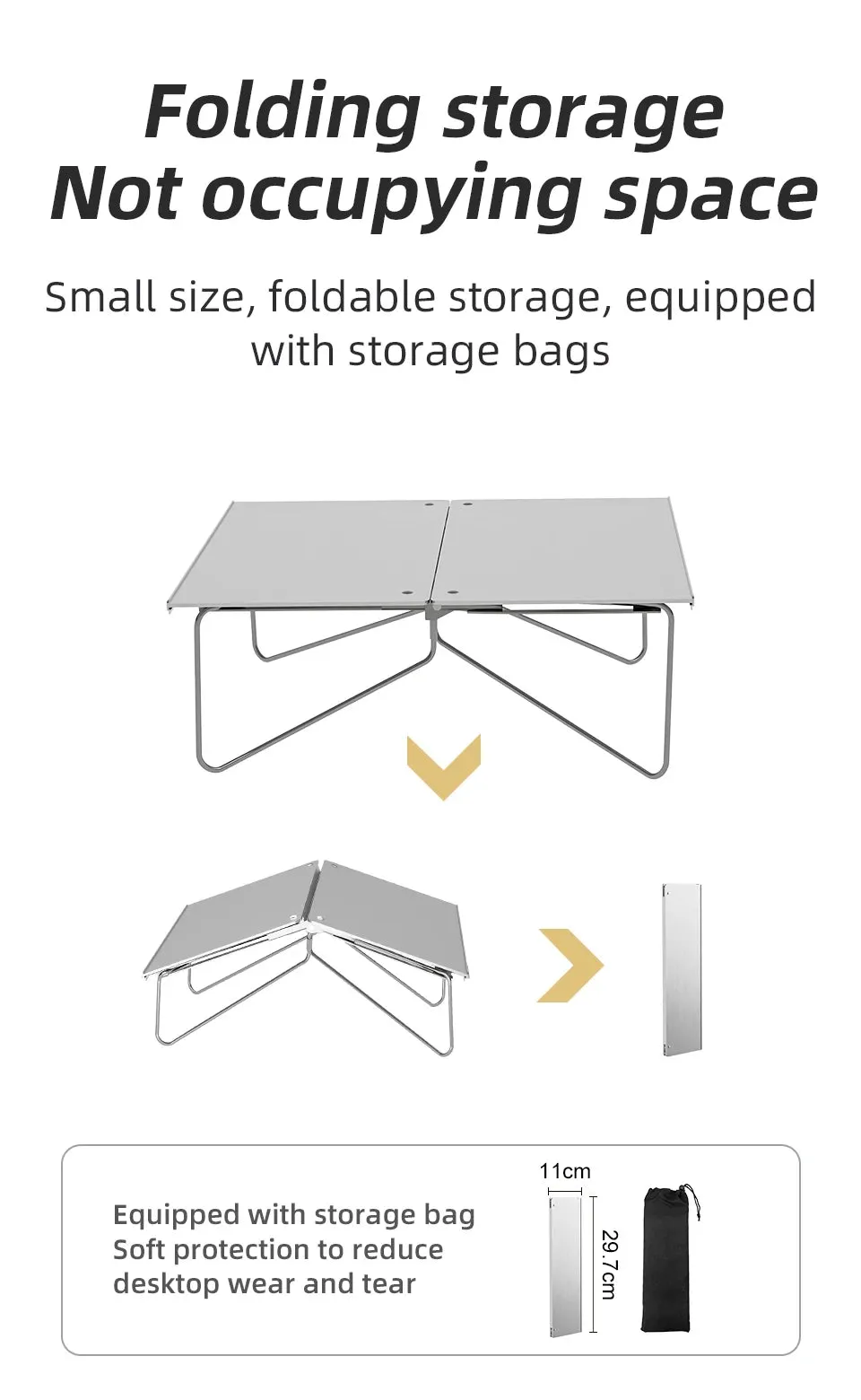 Ultralight Mini Outdoor Table Foldable Aluminum Alloy Camping Table