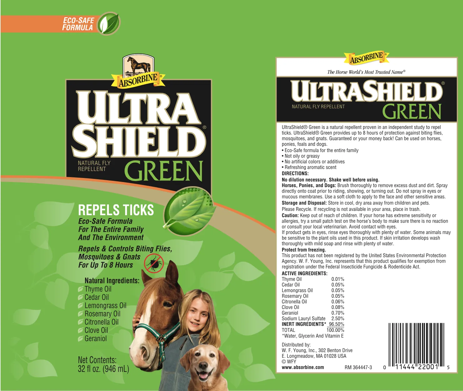 UltraShield Green Natural Fly Repellent