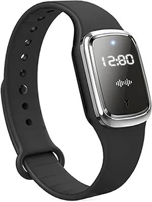 Ultrasonic Mosquito Repellent Bracelet, Mosquito Repellent Electronic Watch with Clock Function USB Rechargeable Anti