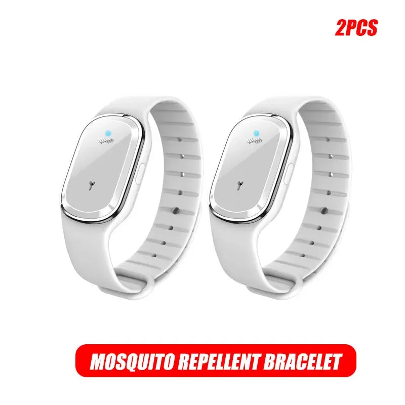 Ultrasonic Mosquito Repellent Bracelet Outdoor Portable Mosquito Repellent Electronic USB Rechargeable Bionic Wave Anti Mosquito