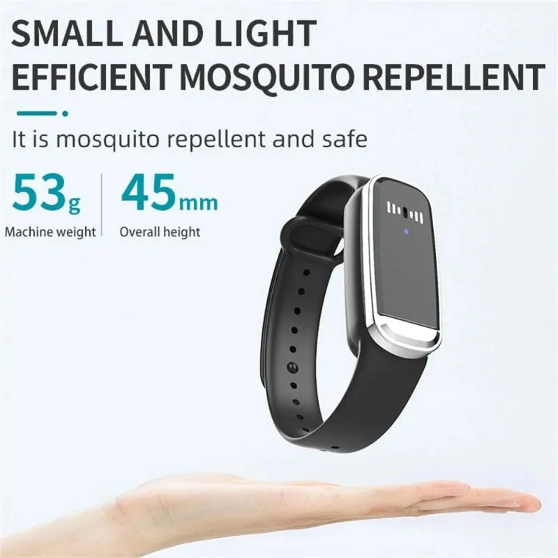 Ultrasonic Mosquitoes Repeller Bracelet Smart Prevent Mosquitoes Wrist Watch Bracelet