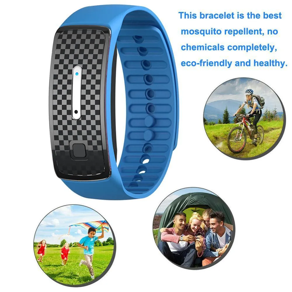 Ultrasound Anti-Mosquito Bracelet | Bug Repellent Wristband for Outdoor Activities & Travel