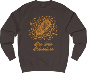 Unisex Sweatshirt - Step Into Adventure, Hiking Sweatshirt, Trekking Sweatshirt, Gift for Adventure lover