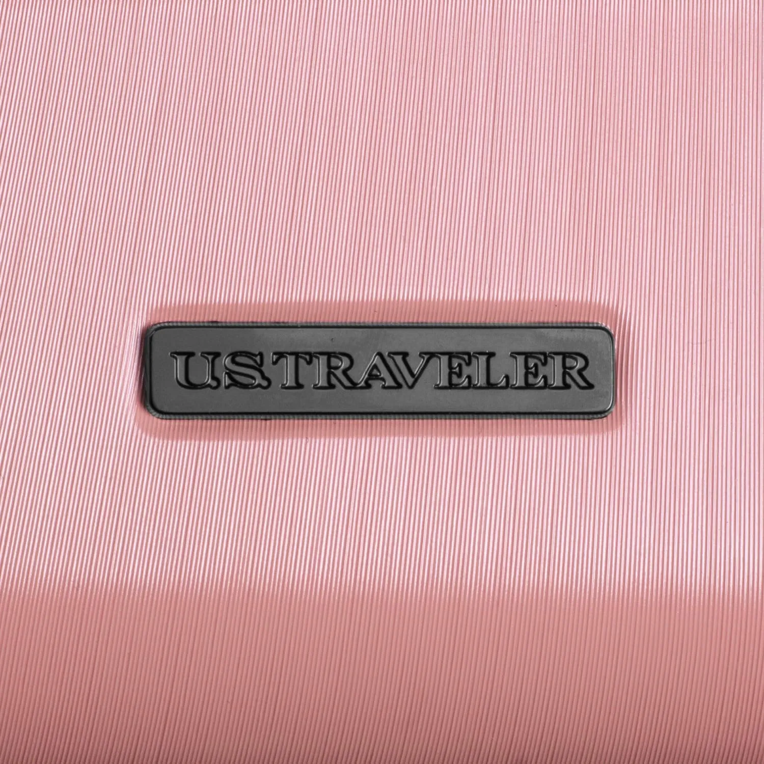 U.S. Traveler Boren Polycarbonate Hardside Rugged Travel Suitcase Luggage with 8 Spinner Wheels, Aluminum Handle, Pink, Carry-on 22-Inch, USB Port