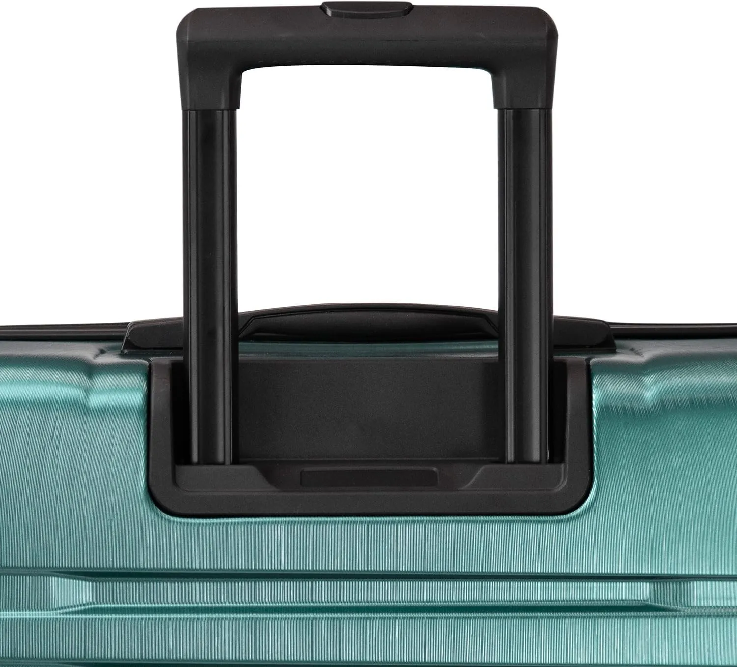 U.S. Traveler Boren Polycarbonate Hardside Rugged Travel Suitcase Luggage with 8 Spinner Wheels, Aluminum Handle, Teal, Carry-on 22-Inch, USB Port