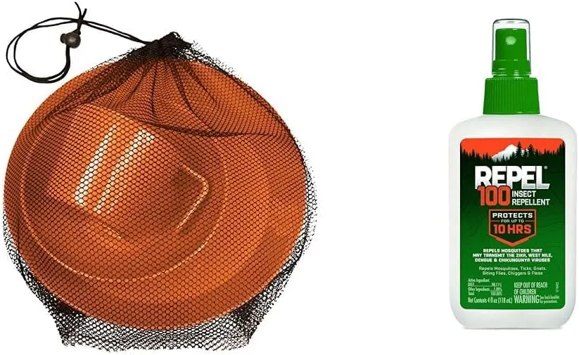 ustPackWare Dish Set with Mesh Bag, BPA Free Construction and Eating Utensils for Hiking, Camping, Backpacking, Travel and Outdoor Survival