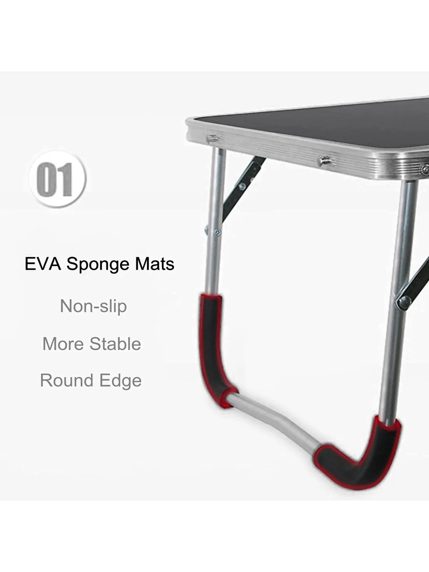 Vector X Adjustable Aluminium Folding Table for Indoor & Outdoor Purpose