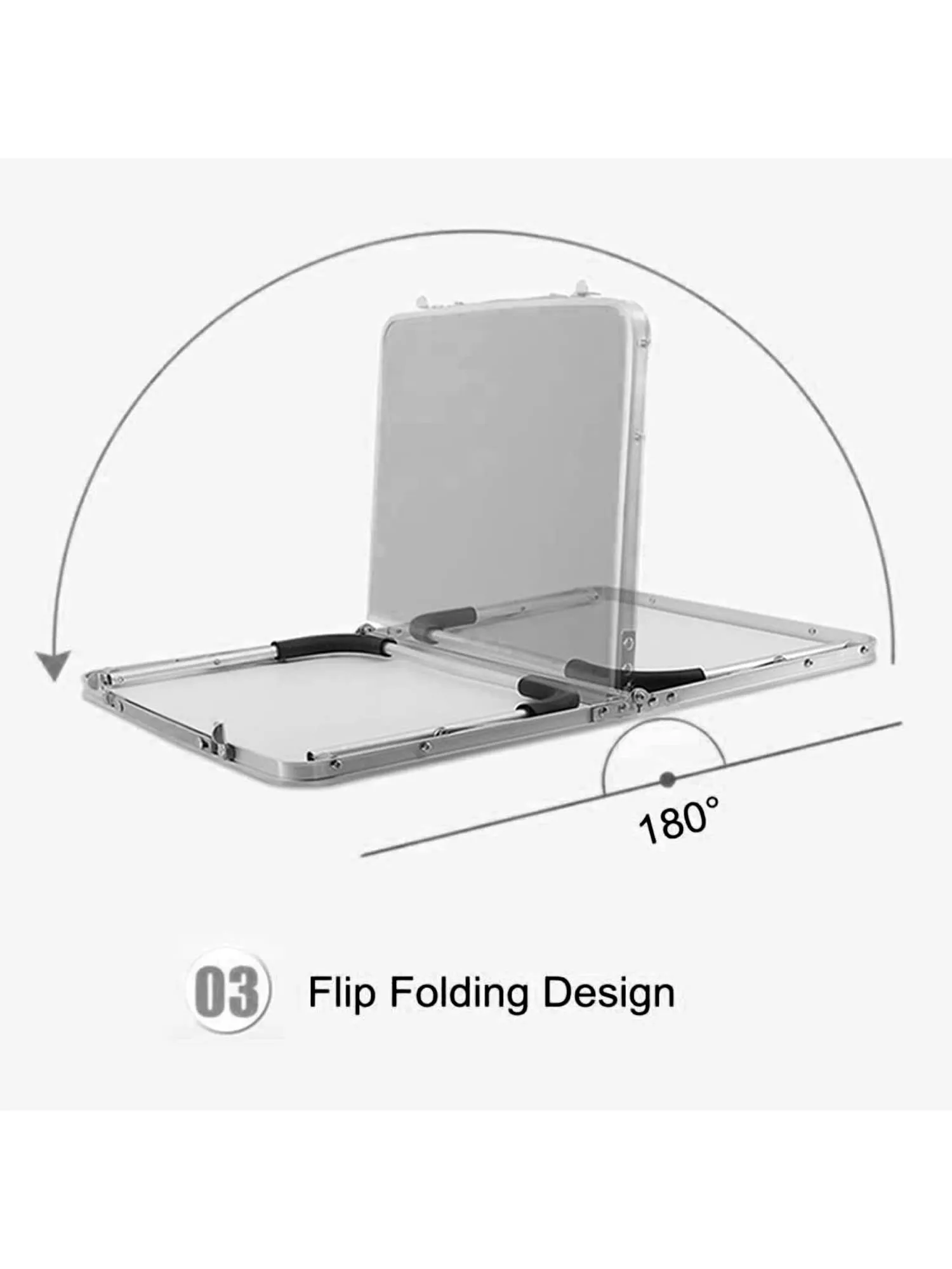 Vector X Adjustable Aluminium Folding Table for Indoor & Outdoor Purpose