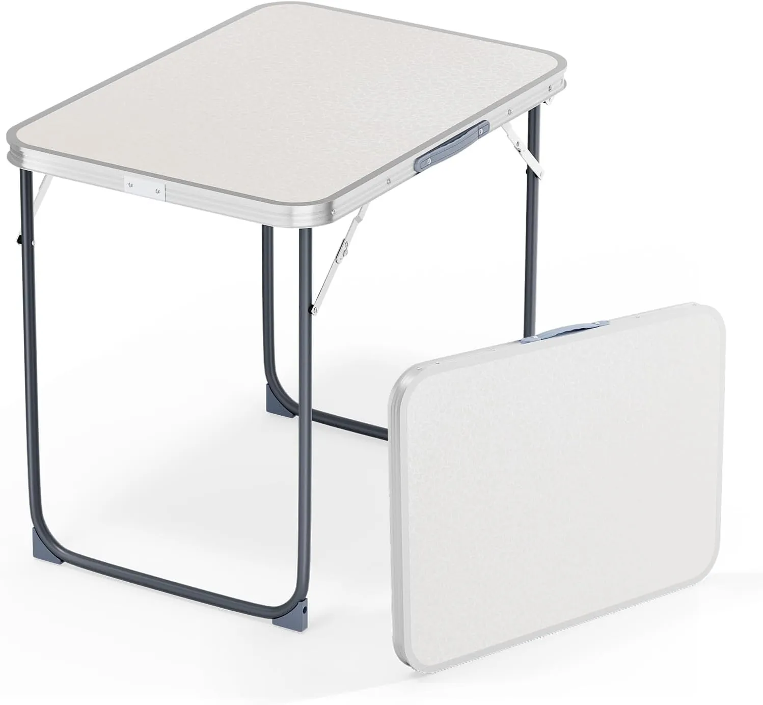 VINGLI 2.3FT Small Folding Camping Table，Portable Camping Table with Carrying Handle, Picnic Table Foldable Table Essentials for Indoor Outdoor