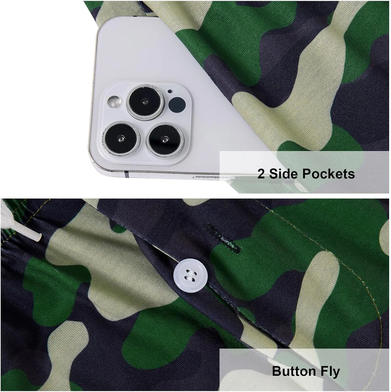 Vogseek Pajama Shorts for Men, Men's Pajama Bottoms, Sleep wear Pjs Pants
