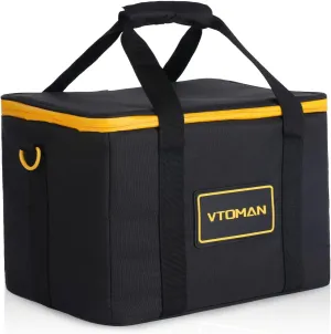 VTOMAN Carrying Case Bag for Portable Power Station Jump 600X, Black (Jump 600X Not Included)