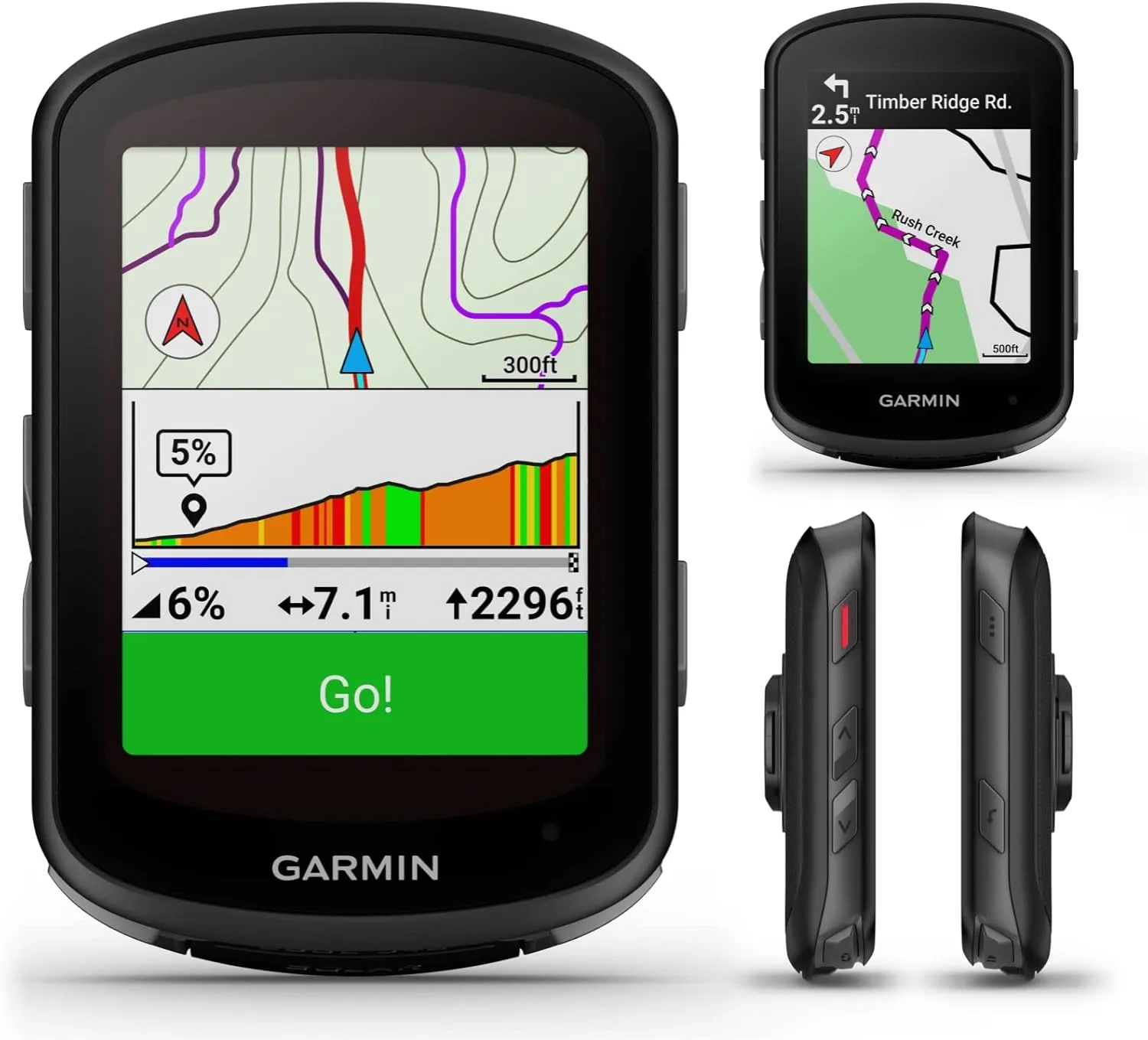 Wearable4U - Garmin Edge 540 Solar GPS Cycling Computer, Button Controls, Advanced Navigation with E-Bank Bundle