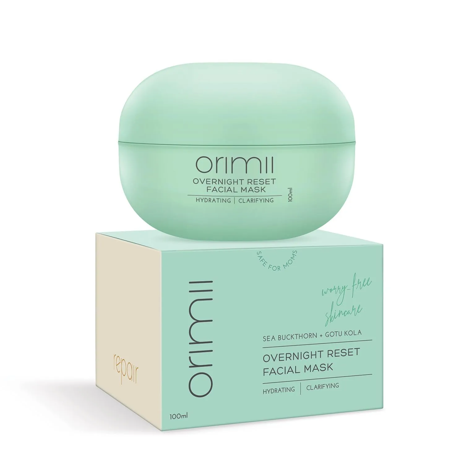 WF Overnight Reset Facial Mask, Hydrating and Clarifying, Sea Buckthorn and Gotu Kola, 100ml