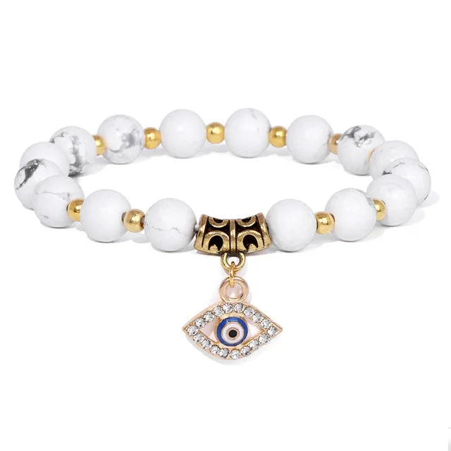 White Turquoise Angelic Energy Bracelet