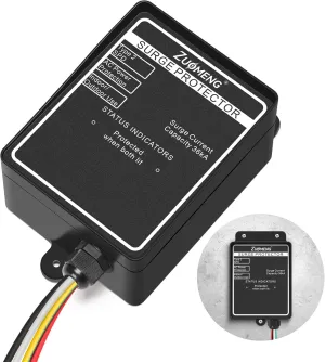 Whole House Surge Protector Rated for 36,000 Amps, IP66 Waterproof for Indoor/Outdoor Use, 120V/240V, Protects Your AC Power Supplies, Phones, Cables and More