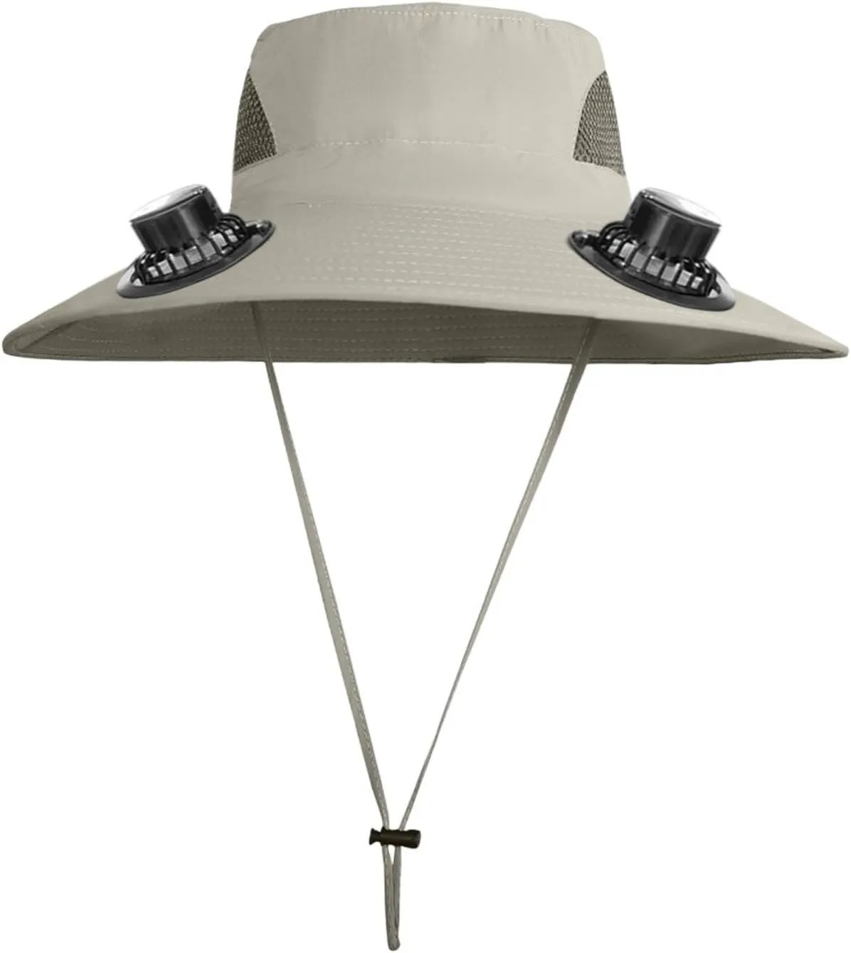 Wide Brim Solar Fan Hat for Outdoor Activities, Rechargeable Built-in Fans, Lightweight & Breathable, for Fishing, Camping