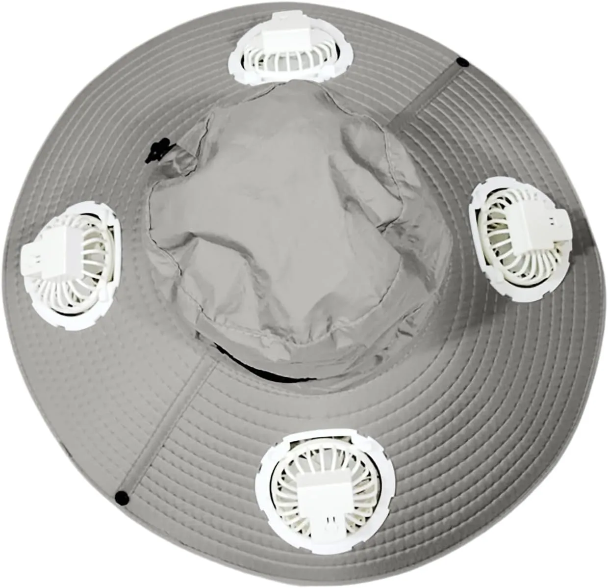 Wide Brim Solar Fan Outdoor Fishing Hat-Solar & USB Charging Big Head, Outdoor Fishing Sun Hat with Removable for Men